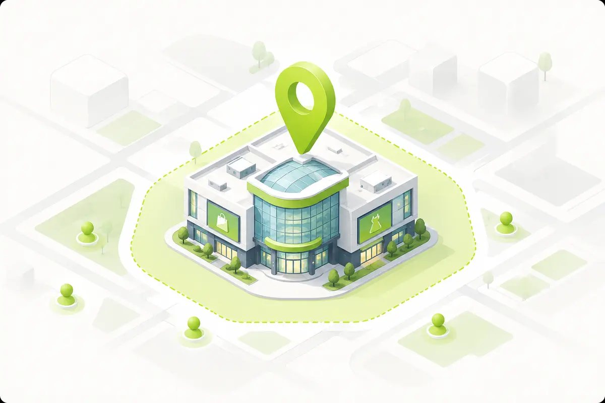 ภาพประกอบการเลือกสถานที่เป้าหมายสำหรับ Location-Based SMS